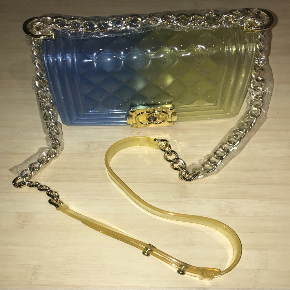 Golden clasp Jelly Purse